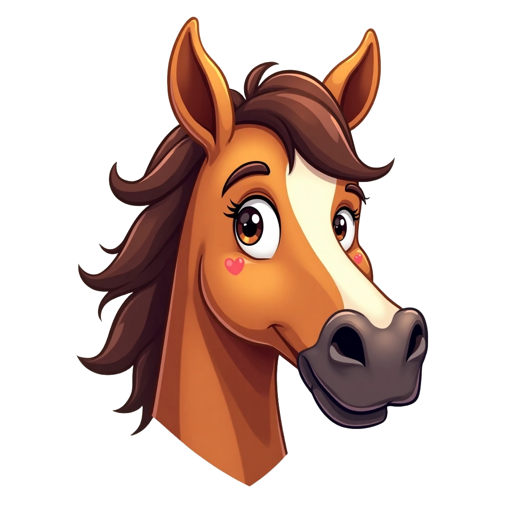 Cartoon Horse Portrait